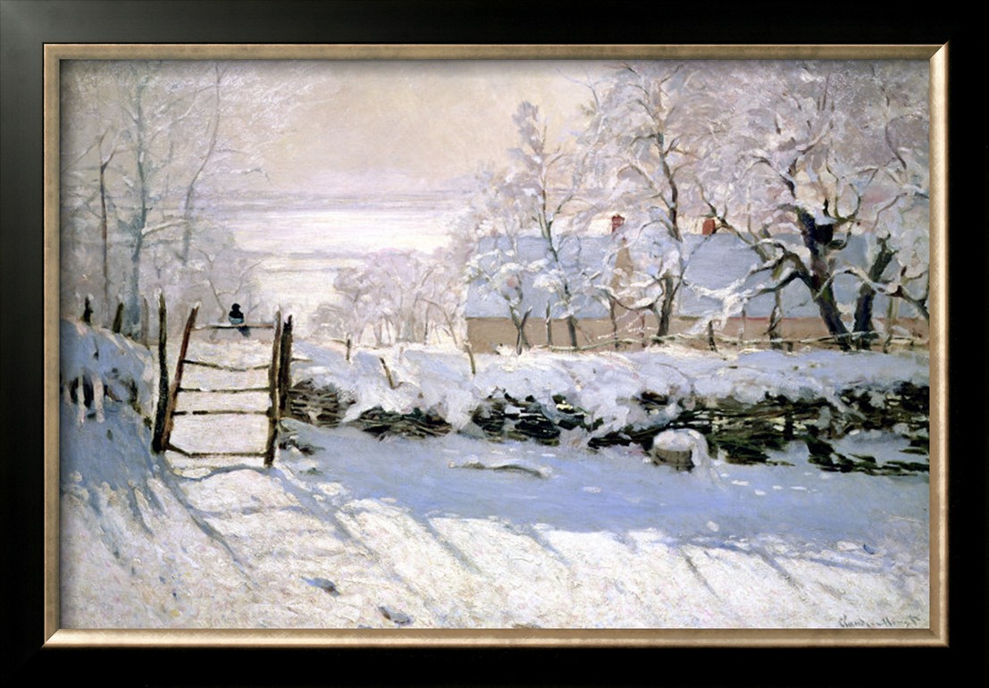 The Magpie, 1869-Claude Monet Painting